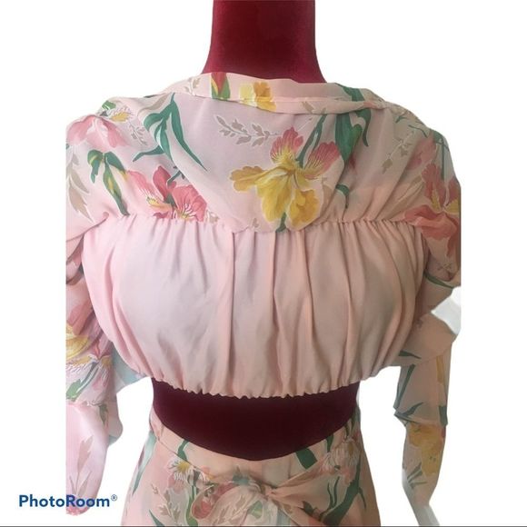 🌸NWOT Privacy Please Parsons Strapless Floral Top - Picture 6 of 10